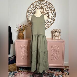 Maurice’s 2X Sleeveless Olive Green‎ Maxi Dress